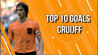 Top 10 Goals  Johan Cruijff [upl. by Ardnasak]