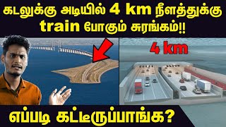 Under Sea Tunnel Construction  Øresund Bridge construction explained in Tamil [upl. by Alyal]