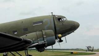 DC3 C47 Engine Start  WITH SOUND [upl. by Humbert]