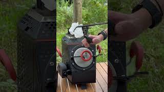 amazing wood stove perfect for cooing in yard outdoorstove woodburningstove [upl. by Erving267]