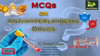 MCQs on Antihyperlipidemic Drugs  PHARMACOLOGY [upl. by Betthezel]