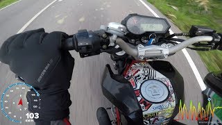 Real GPS Top Speed Benelli TNT 125  135 0 to top speed 15 sec the fastest yet gopro5 [upl. by Rbma]