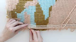 Crochet Tips  How to finish your Latch Hook projects  We Are Knitters [upl. by Strickman]