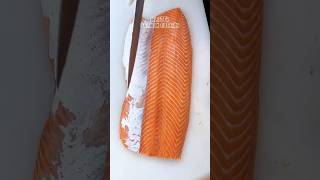 Salmon FILLETING Tachniques guide Part 2  SalmonCutting SalmonASMR SalmonSashimi wholefish [upl. by Buatti279]