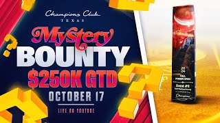 Fall Poker Open 250K Mystery Bounty Final Table  FIRST PLACE 29900 [upl. by Grube]