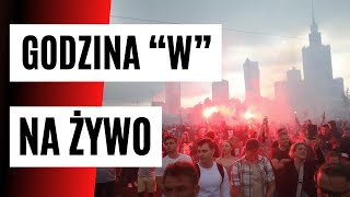 Godzina quotWquot NA ŻYWO z Warszawy Cześć i chwała bohaterom [upl. by Eelarac]