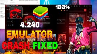 BLUESTACKS 4 amp MSi 4240 CRASH FIXED✅ FREE FIRE pc STUCK PROBLEM SOLVED 💯 EMULATOR CRASH SOLVED [upl. by Eigla]