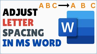 How to Change Letter Spacing in Word  Adjust Character Spacing in Microsoft Word [upl. by Noelyn]