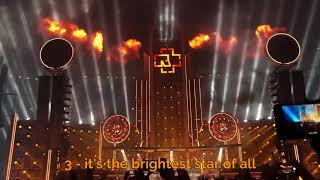 Rammstein  Sonne 2019 Live English Lyrics [upl. by Aicelef33]