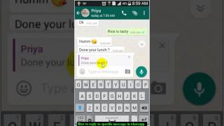 How to reply to specific message in whatsapp [upl. by Hugo983]