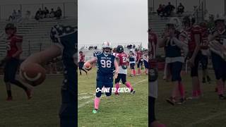 When the OLine Catches a TD Pass shorts [upl. by Eninnej]