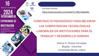 Modelo pedagógico basado en competencias tecnológicas laborales en el contexto de la educación [upl. by Anij]