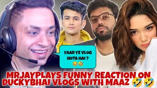 MrJayPlays Reaction On Ducky Bhai Vlog With Romaisa Khan And Maaz Safdar PART 2 mrjayplaysfunny [upl. by Inessa]