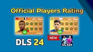 Dream League Soccer 2024 Official Players Rating😱DLS 24 All Upgraded Player Part 1 [upl. by Wardle]