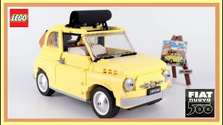 LEGO Fiat 500 10271 Stop Motion Speed Build Review [upl. by Licht813]