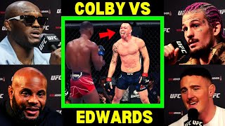 UFC Fighters quotPredictquot Colby Covington vs Leon Edwards [upl. by Ojeibbob]