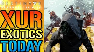 Destiny 2 XUR EXOTICS amp LOCATION LIVE Where Is XUR Today Season Of The Wish January 19th 2023 [upl. by Jennine]