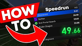 How to setup SPEEDRUN TIMER Livesplit Tutorial [upl. by Eniak414]