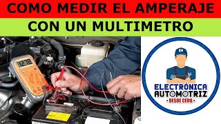 COMO MEDIR AMPERAJE CON MULTIMETRO [upl. by Hnilym]