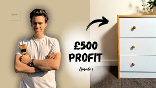 Upcycling Furniture to £500 Profit  Ep1  Small Chest of Drawers [upl. by Ariec]