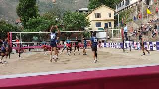 Haryana Police Vs Una Volleyball Match All India Volleyball Tournaments at Rampur [upl. by Wallack]