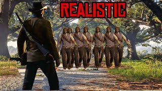 I Survived a REALISTIC Zombie Apocalypse in Red Dead Redemption 2 [upl. by Aisatsan]