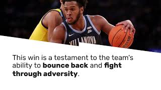 Villanova Basketball Rising from Adversity with Resilience and Grit  Season Highlights [upl. by Oirasor]