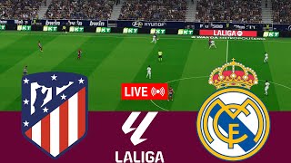 LIVE Atlético Madrid vs Real Madrid La Liga 2425 Full Match  Video Game Simulation [upl. by Yeniffit564]