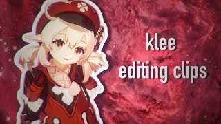 genshin impact klee editing clips [upl. by Eidorb724]