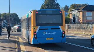 Here is the new livery Stagecoach bus 27621 on the number 20 in Guildford Wednesday 11 September 202 [upl. by Aihtnamas354]