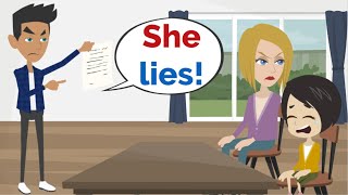 Lisa LIES to EVERYONE   Basic English conversation  Learn English  Like English [upl. by Crelin68]