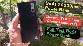 BoAt Power Bank 20000mah Charging Test  How often does it charge [upl. by Elahcim]