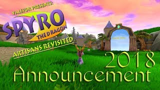 Spyro The Dragon Artisans Revisited  ANNOUNCEMENT  2018 DEMO [upl. by Marb]