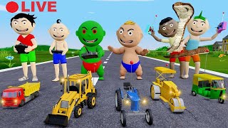 Bittu Sittu Cartoon Part 54  Jcb Wala Cartoon  Gadi Wala Cartoon  Pagal Beta  Desi Comedy Video [upl. by Nade973]