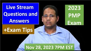 PMP 2022 Live Questions and Answers Nov 28 2023 7PM EST [upl. by Yahc234]