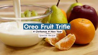 Fruit Trifle Dessert Christmas and New Year Special Dessert Recipe [upl. by Nhguavahs85]