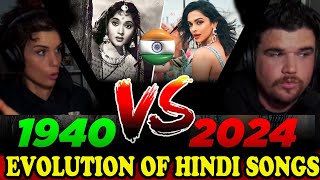 Evolution Of Hindi Songs 19402024  CLOBD  REACTION [upl. by Ruford200]