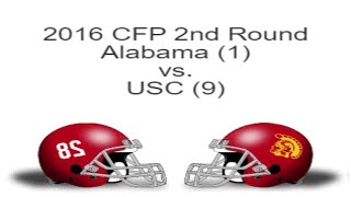 Game 5  2016 College Football 12Team Playoff Simulation NCAA 14  Alabama vs USC [upl. by Aurea]