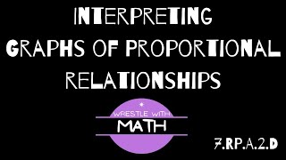 Illustrative Mathematics Grade 7 Unit 211  Interpreting Graphs of Proportional Relationships [upl. by Thordia816]