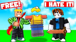 i GIFTED noobs FREE KITSTHEY GOT MAD bedwars [upl. by Atekan172]