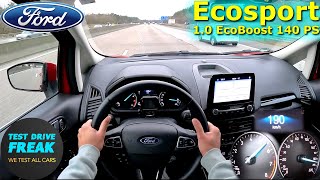 2022 Ford Ecosport 10 EcoBoost 140 PS TOP SPEED AUTOBAHN DRIVE POV [upl. by Blessington203]