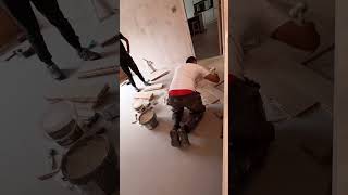 how to lay engineered hardwood flooring  installation tutorial [upl. by Ettelegna]