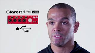 Focusrite Clarett 4Pre USB Overview  Full Compass [upl. by Anirpas992]