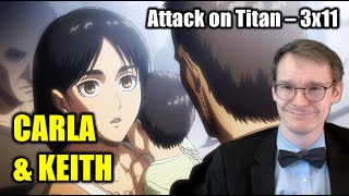 FROM BEYOND THE WALLS  GERMAN watches Attack on Titan 3x11  BLIND REACTANALYSIS [upl. by Stubbs750]