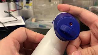 How to open battery box of fisherbrand pipette filler [upl. by Ecinnaj]