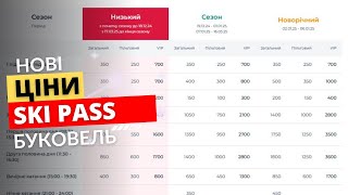 Скіпас Буковель 20242025 сезон  огляд цін на Скі паси  ski pass буковель 2025  ціни на скіпаси [upl. by Allveta29]