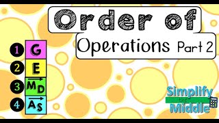 Order of Operations Part 2 [upl. by Tamma]