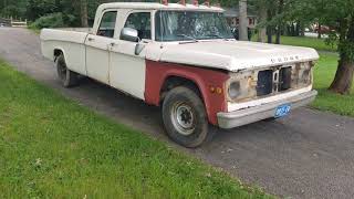 1969 Dodge D200 Crew Cab Sweptline Camper Special [upl. by Trauts]