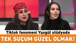 Tek suçum güzel olmak Tiktok fenomeni Yazgül stüdyoda [upl. by Ellehsar978]