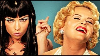 Cleopatra vs Marilyn Monroe Epic Rap Battles of History [upl. by Fennessy]